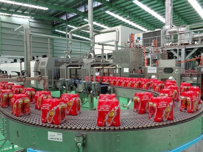 Dây chuyền sản xuất sản phẩm Trà Dr. Thanh của Tân Hiệp Phát 