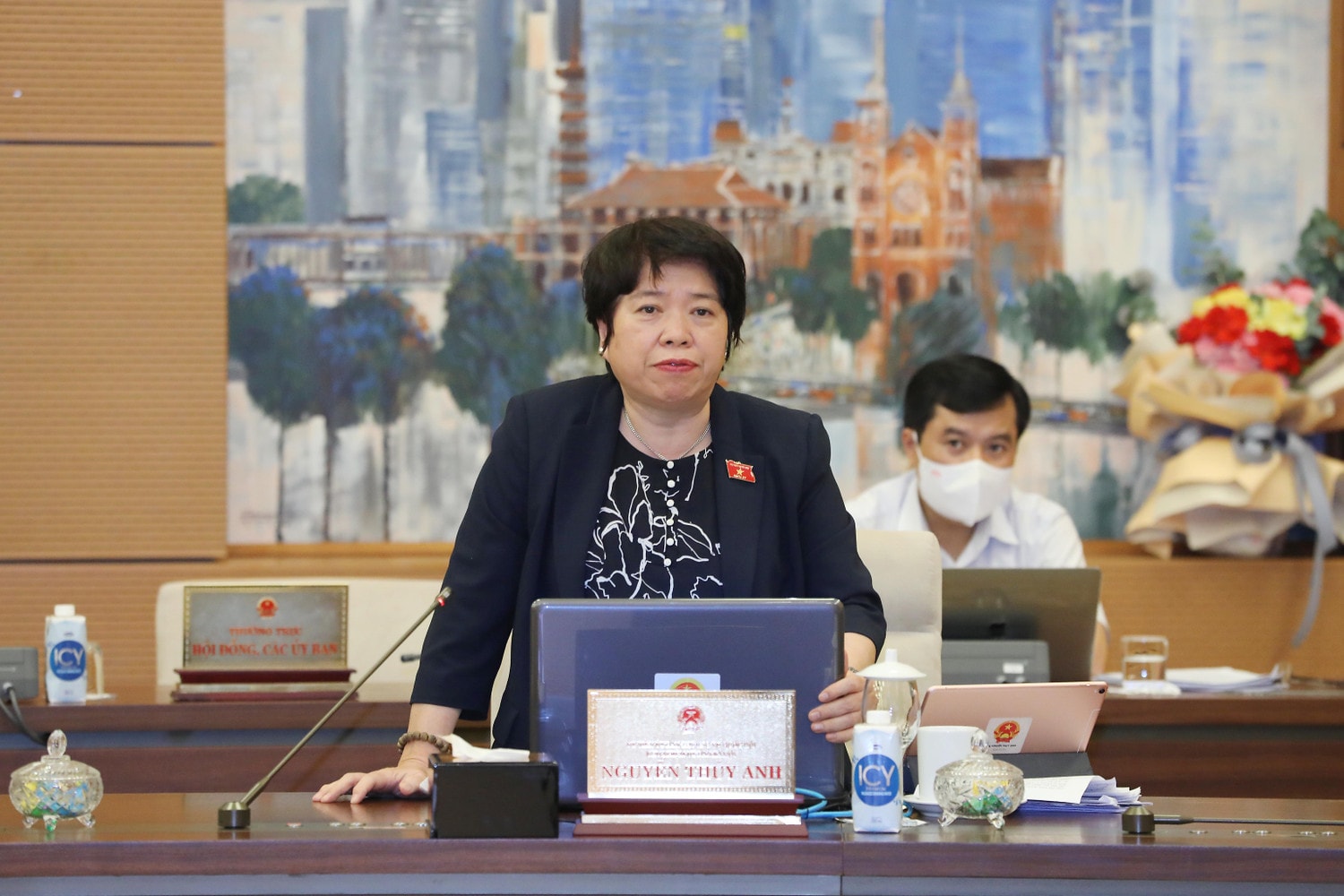 Chủ nhiệm Ủy ban Xã hội Nguyễn Thúy Anh Ảnh: Hồ Long