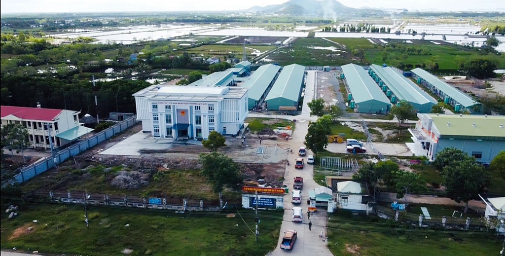 Bên trong khu thu dung và điều trị F0 của TP Hà Tiên
