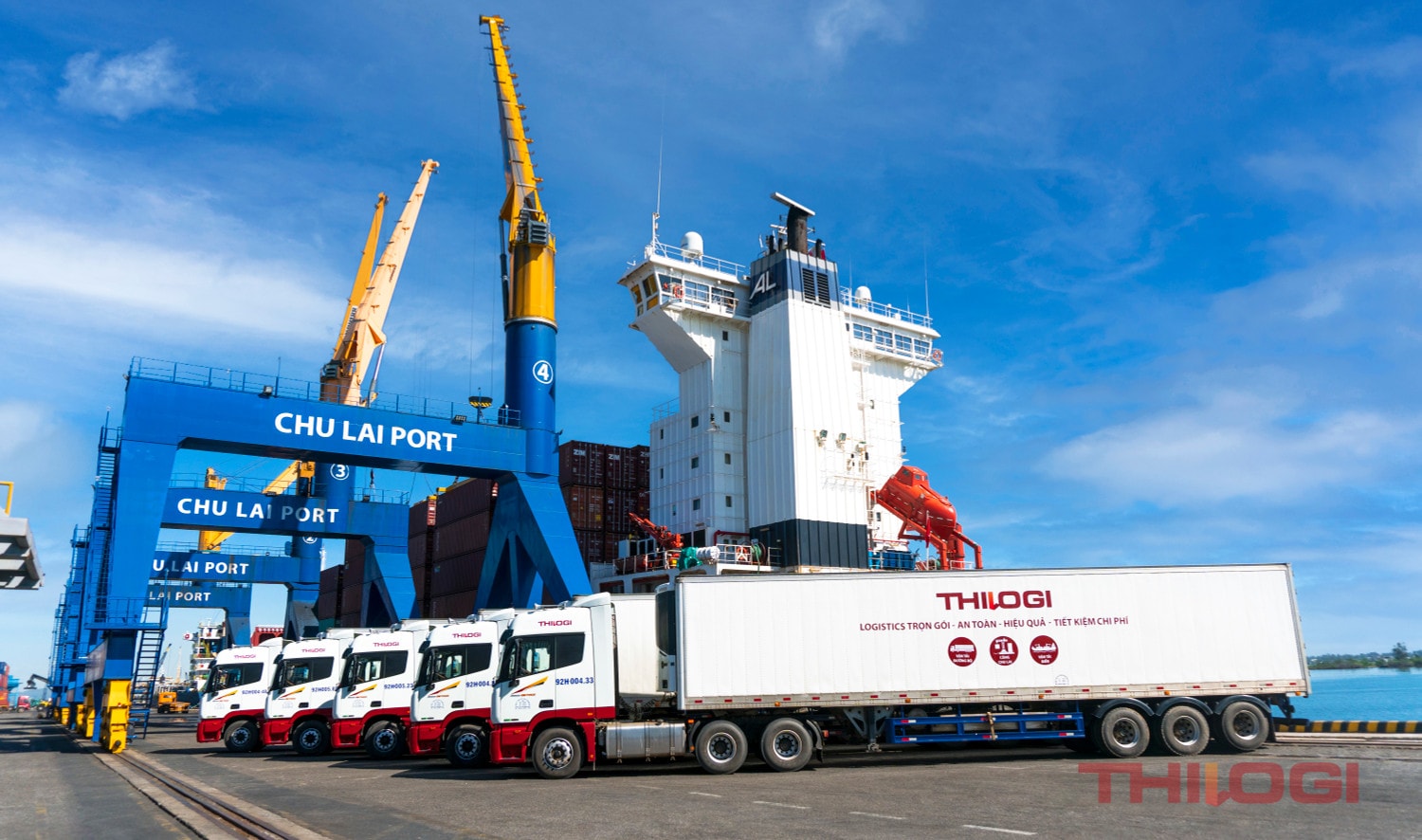 	Đội xe vận chuyển đường bộ của THILOGI