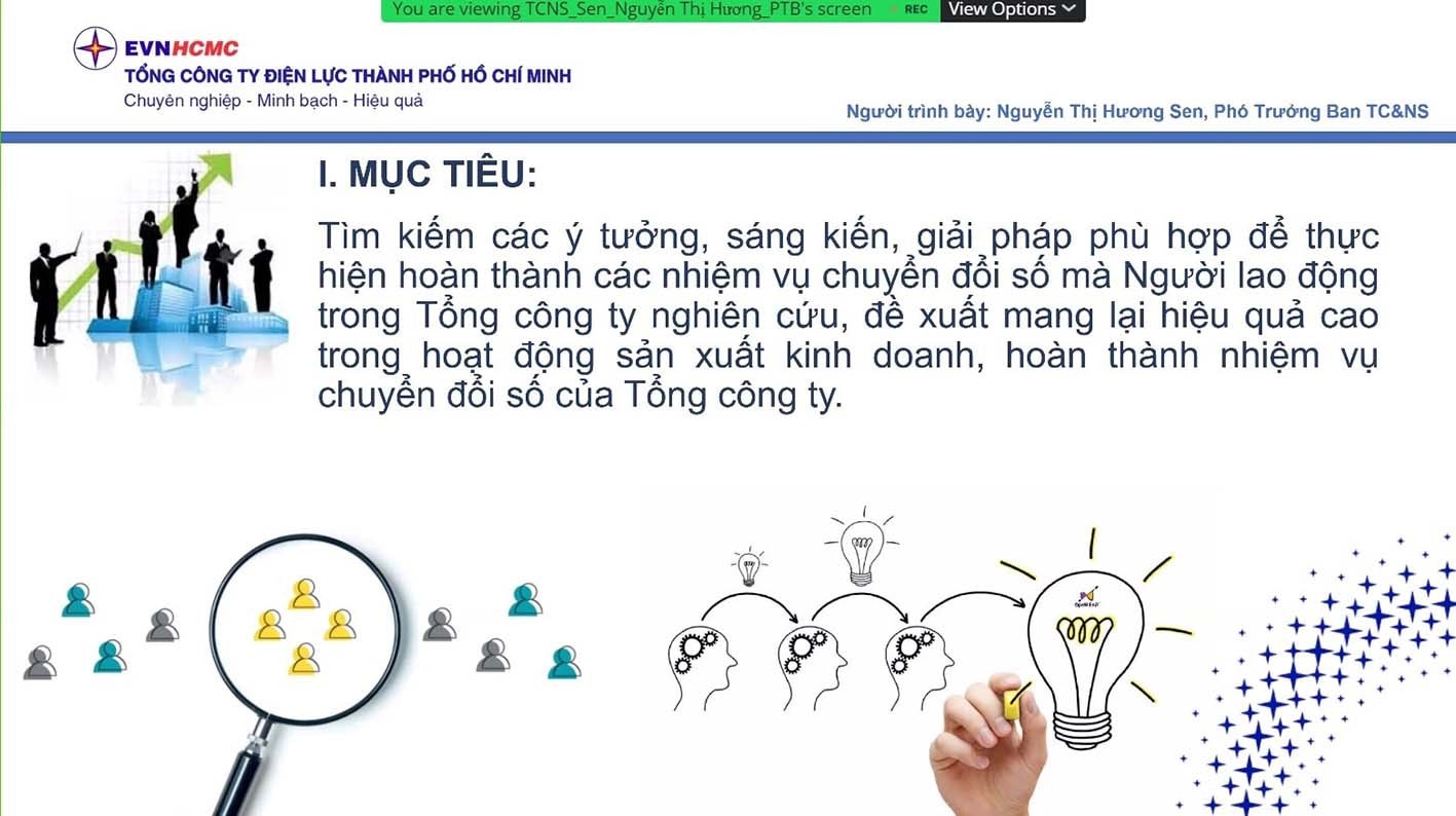 Điện lực TP. Hồ Chí Minh phát động phong trào thi đua sáng kiến chuyển đổi số tại Hội thảo “Kiến trúc doanh nghiệp và kinh nghiệm chuyển đổi số” Điện lực TP. Hồ Chí Minh phát động phong trào thi đua sáng kiến chuyển đổi số tại Hội thảo “Kiến trúc doanh nghiệp và kinh nghiệm chuyển đổi số”