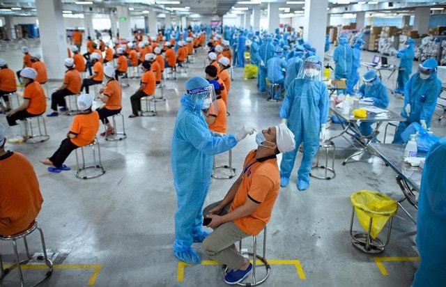 Doanh nghiệp muốn được tự xét nghiệm Covid cho người lao động Nguồn: ITN