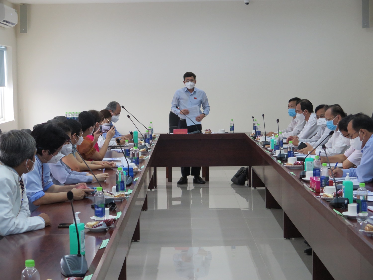 Phó Chủ tịch Thường trực HĐND tỉnh Mai Văn Nhiều phát biểu tại buổi làm việc Phó Chủ tịch Thường trực HĐND tỉnh Mai Văn Nhiều phát biểu tại buổi làm việc