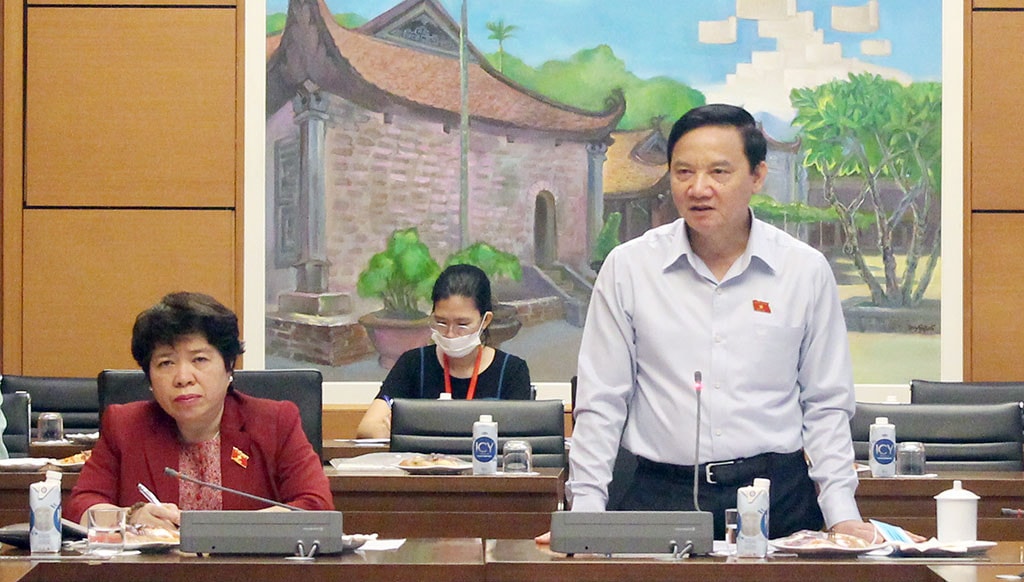 Phó Chủ tịch Quốc hội Nguyễn Khắc Định phát biểu khai mạc Phiên họp