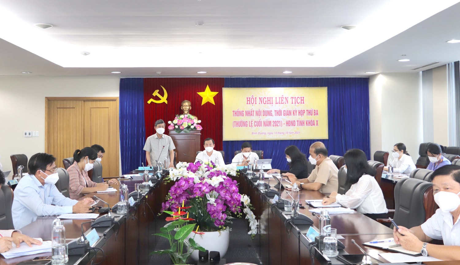 Hội nghị liên tịch thống nhất nội dung, chương trình Kỳ họp thứ 3, HĐND tỉnh Bình Dương Khóa X - ảnh HỒ VĂN