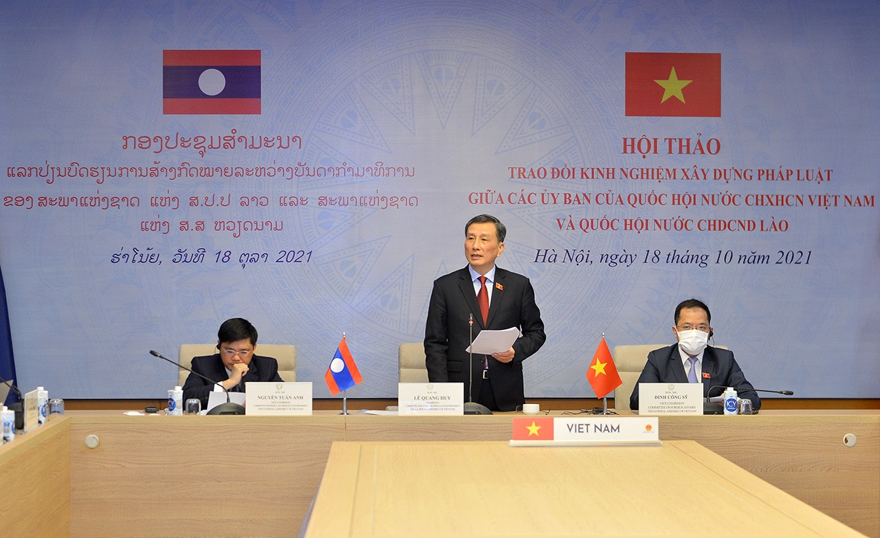 	Ủy viên Trung ương Đảng, Chủ nhiệm Ủy ban Khoa học, Công nghệ và Môi trường Lê Quang Huy phát biểu khai mạc