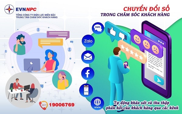 Tự động khảo sát mức độ hài lòng khách hàng sử dụng điện của NPCCC