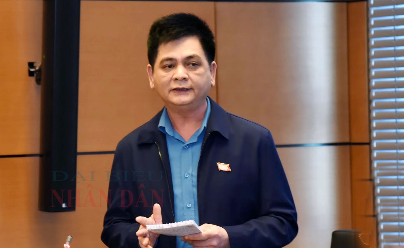 ĐBQH Nguyễn Lâm Thành (Thái Nguyên) phát biểu Ảnh: Quang Khánh