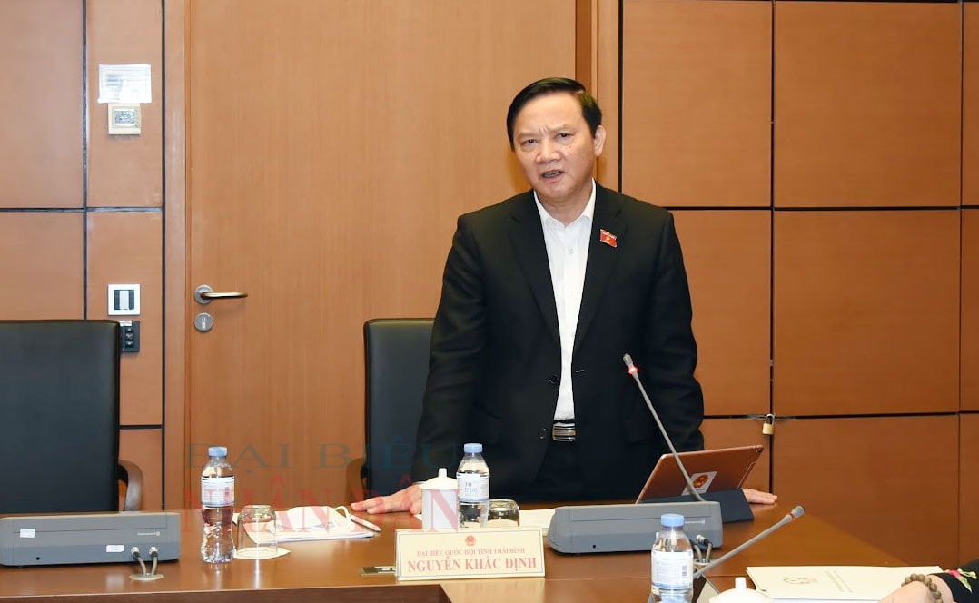 Phó Chủ tịch Quốc hội Nguyễn Khắc Định phát biểu Ảnh: Quang Khánh