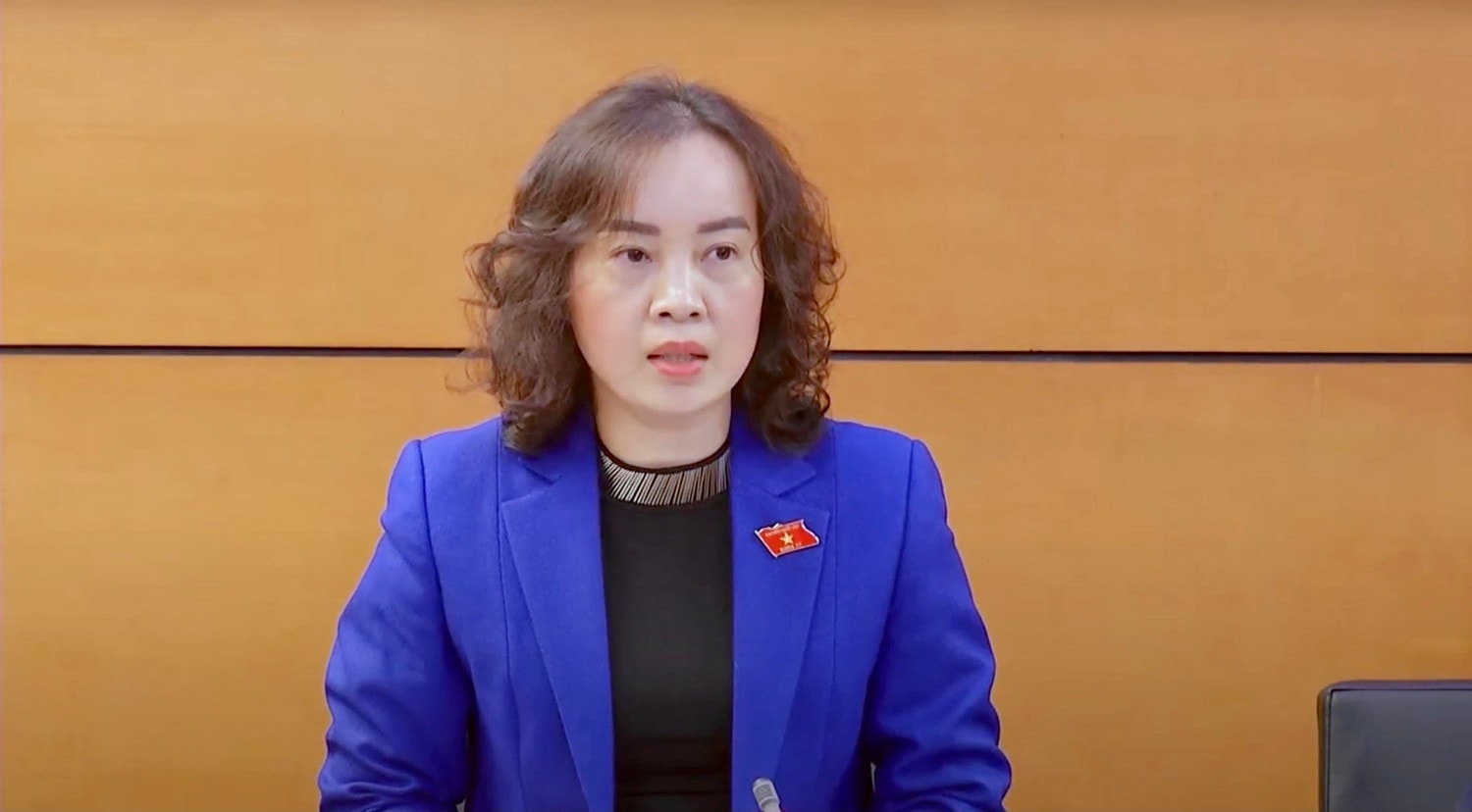 ĐBQH Nguyễn Thị Kim Anh (Bắc Ninh) phát biểu
