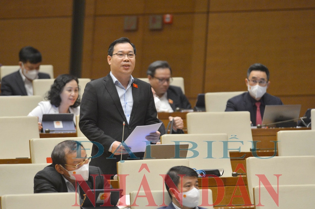 ĐBQH Đỗ Đức Hồng Hà (Hà Nội) phát biểu Ảnh: Quang Khánh