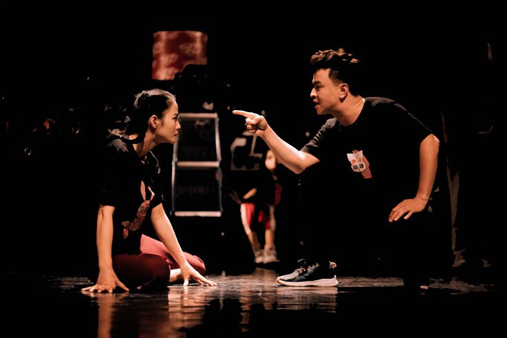 Bản dựng "Antigone" của đạo diễn Bùi Như Lai trên sàn tập
