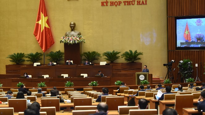 Phiên họp của Quốc hội chiều ngày 29.10 Ảnh: Quang Khánh