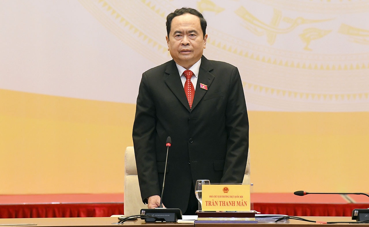 Phó Chủ tịch Thường trực Quốc hội Trần Thanh Mẫn chủ trì cuộc làm việc
