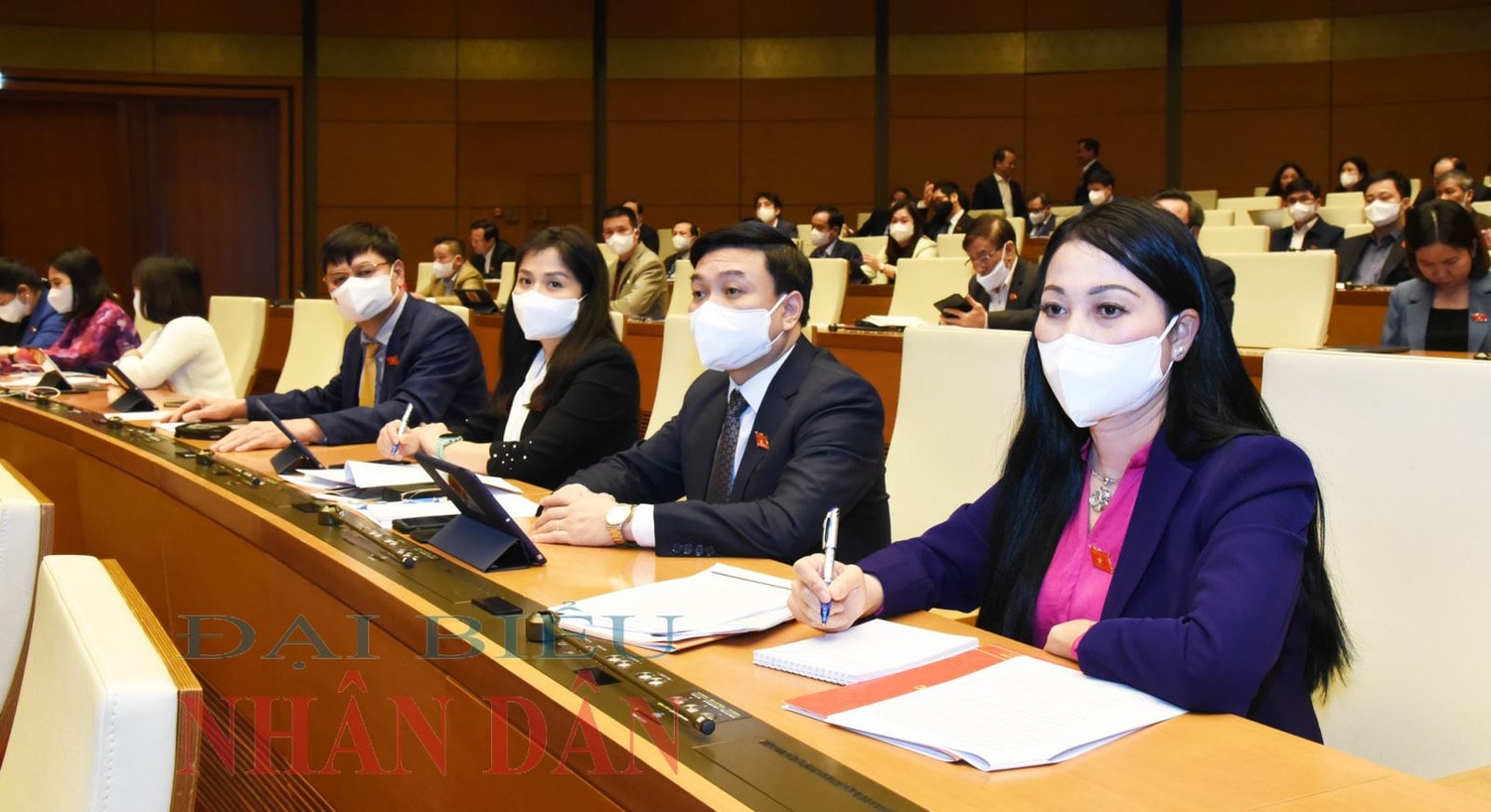 Đoàn đại biểu Quốc hội tỉnh Vĩnh Phúc Ảnh: Quang Khánh