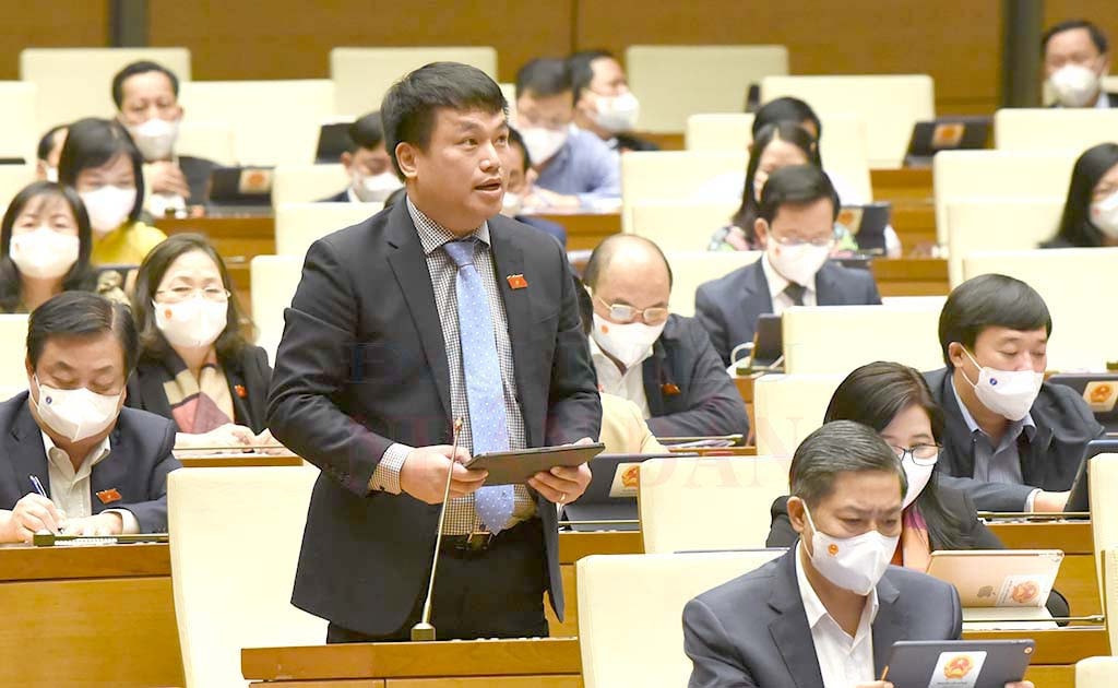 Đại biểu Đặng Ngọc Huy (Quảng Ngãi) Ảnh; Quang Khánh