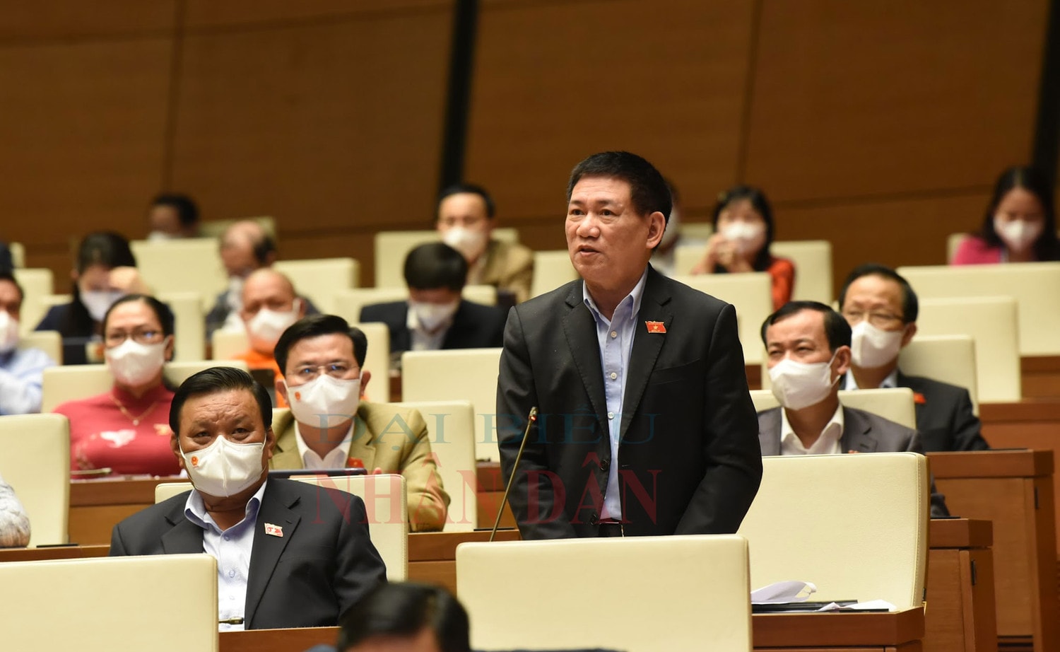 Bộ trưởng Bộ Tài chính Hồ Đức Phớc phát biểu Ảnh: Quang Khánh