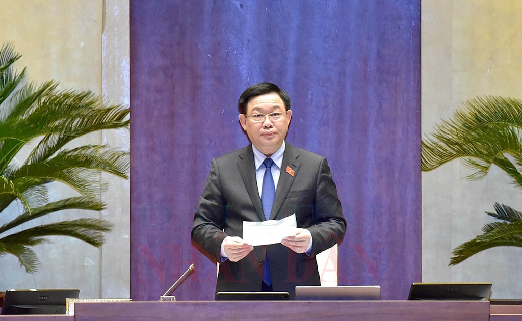 Chủ tịch Quốc hội Vương Đình Huệ Ảnh:Lâm Hiển Chủ tịch Quốc hội Vương Đình Huệ Ảnh:Lâm Hiển