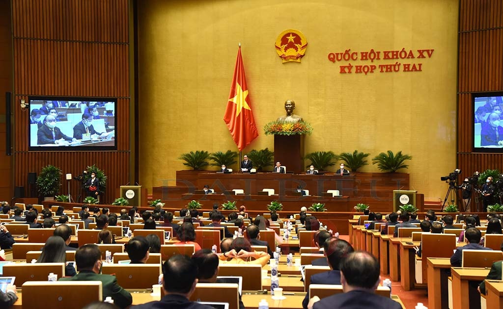 Phó Chủ tịch Thường trực Quốc hội Trần Thanh Mẫn điều hành phiên họp Ảnh: Quang Khánh Ảnh: Quang Khánh