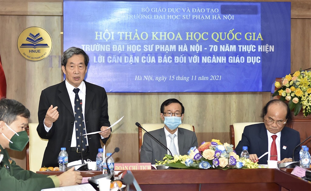Các đại biểu tham dự hội thảo đã chia sẻ nhiều khía cạnh về quan điểm, tư tưởng của Bác đối với giáo dục nói chung, giáo dục sư phạm nói riêng