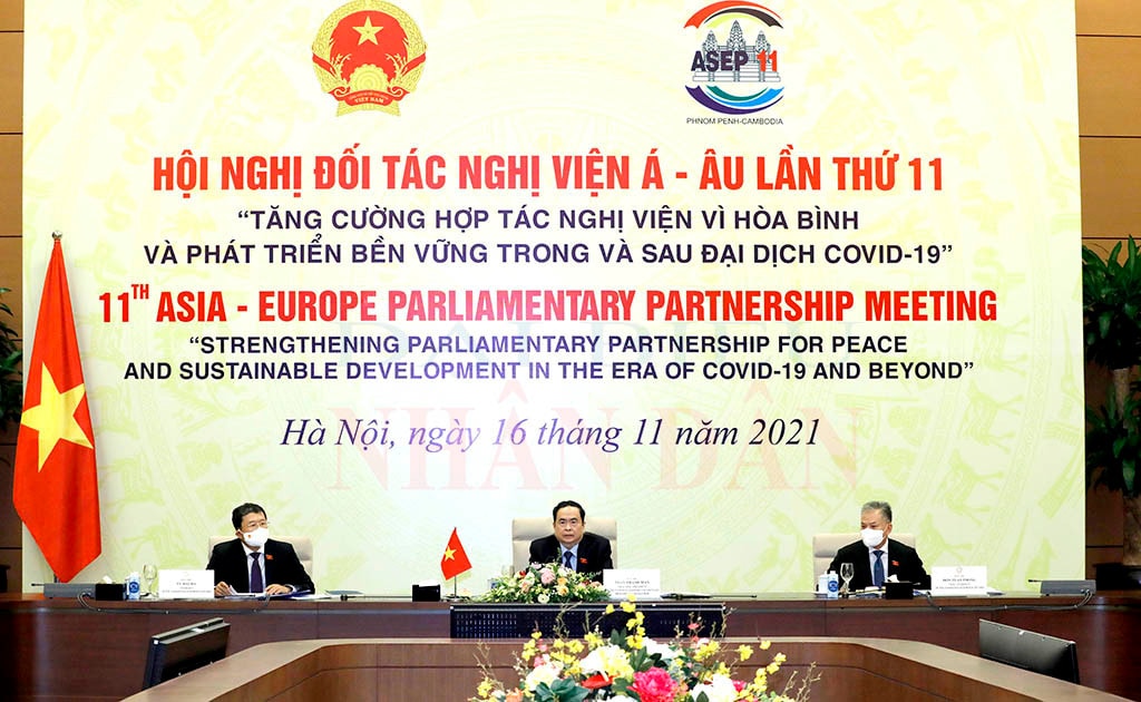 	Phó Chủ tịch Thường trực Quốc hội Trần Thanh Mẫn đã dẫn đầu Đoàn đại biểu Quốc hội Việt Nam tham dự phiên khai mạc Hội nghị ASEP-11 được tiến hành theo hình thức trực tuyến