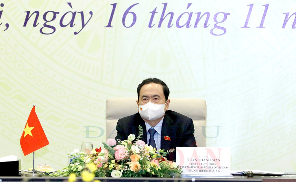 	Phó Chủ tịch Thường trực Quốc hội Trần Thanh Mẫn dự phiên khai mạc Hội nghị ASEP-11 tại điểm cầu Nhà Quốc hội
