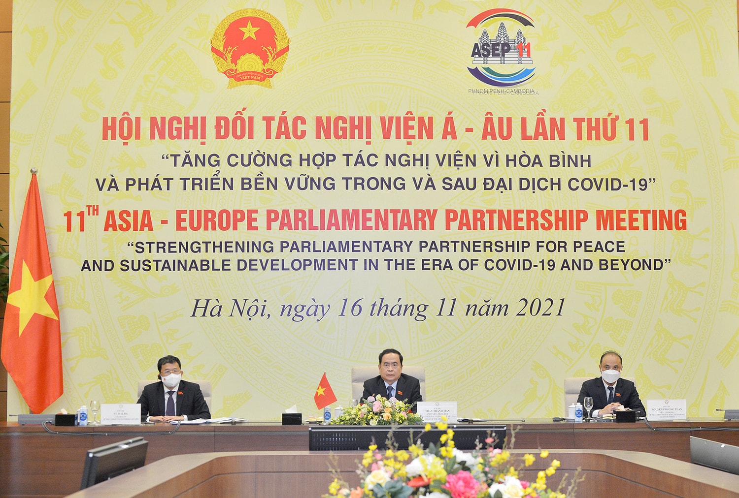 Phó Chủ tịch Thường trực Quốc hội Trần Thanh Mẫn dự Hội nghị Đối tác Nghị viện Á - Âu lần thứ 11 Ảnh: Hồ Long