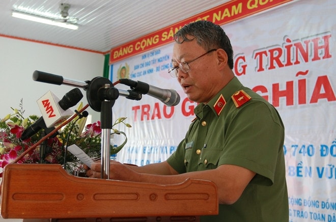 	Thiếu tướng Nguyễn Xuân Hà, Cục trưởng Cục An ninh Tây Nguyên phát động phong trào toàn dân bảo vệ an ninh Tổ quốc tỉnh Đắk Lắk