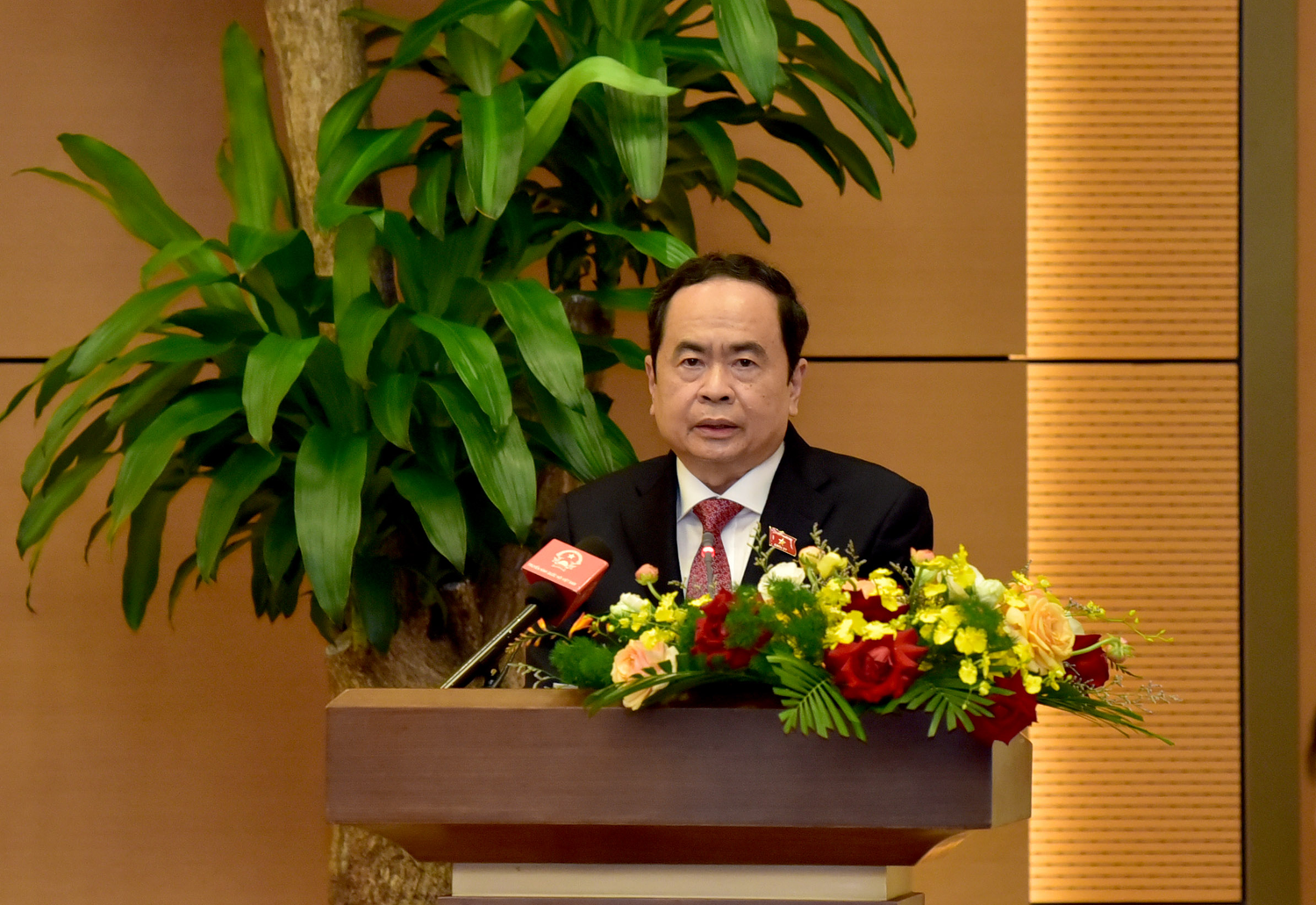 Phó Chủ tịch Thường trực Quốc hội Trần Thanh Mẫn phát biểu chỉ đạo tại Hội thảo Giáo dục Việt Nam 2021 -Ảnh: Lâm Hiển