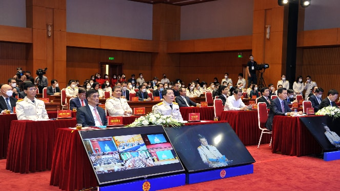 Quang cảnh hội nghị tại điểm cầu Hà Nội