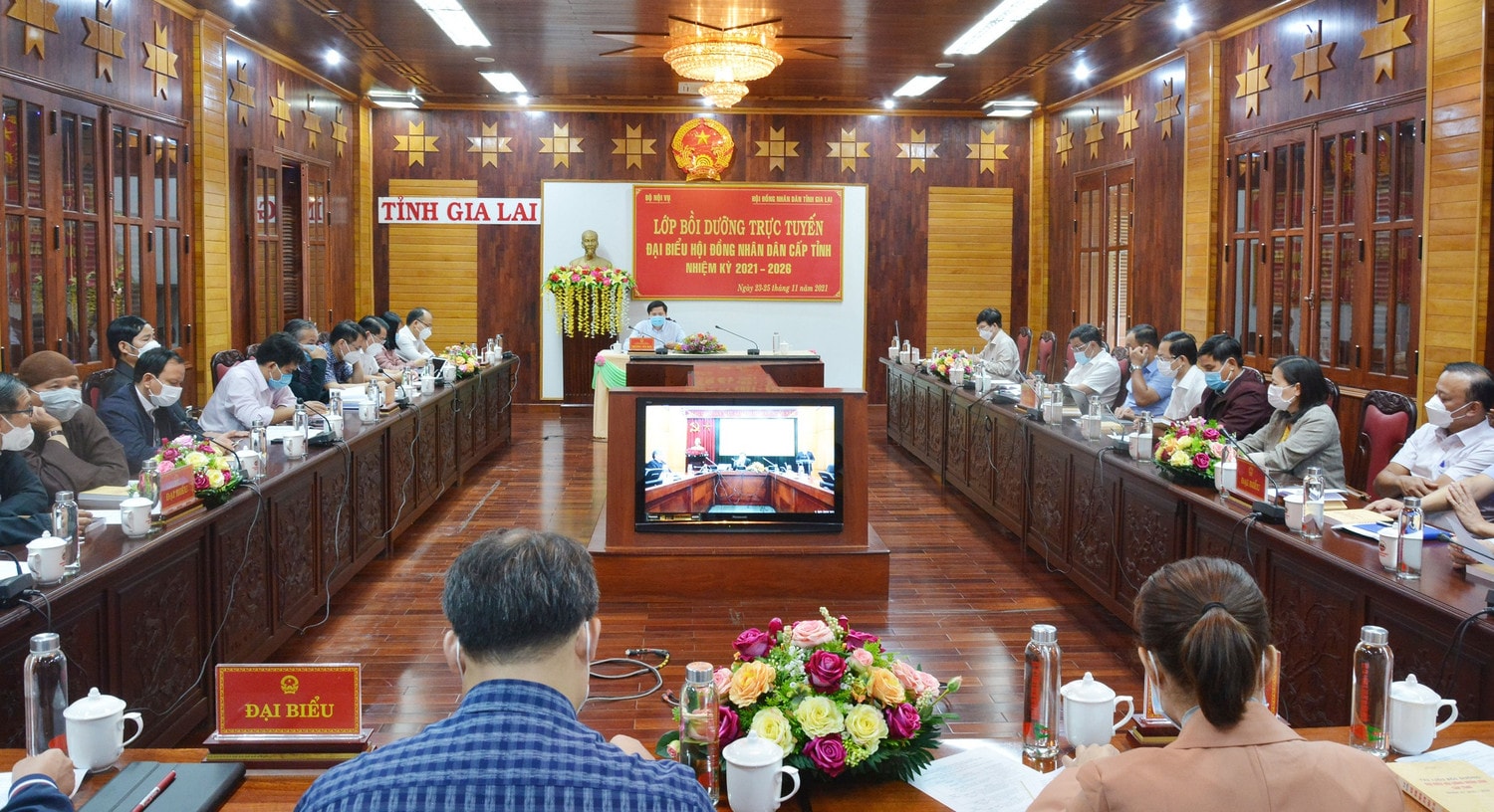 Quang cảnh lớp bồi dưỡng tại điểm cầu tỉnh Gia Lai