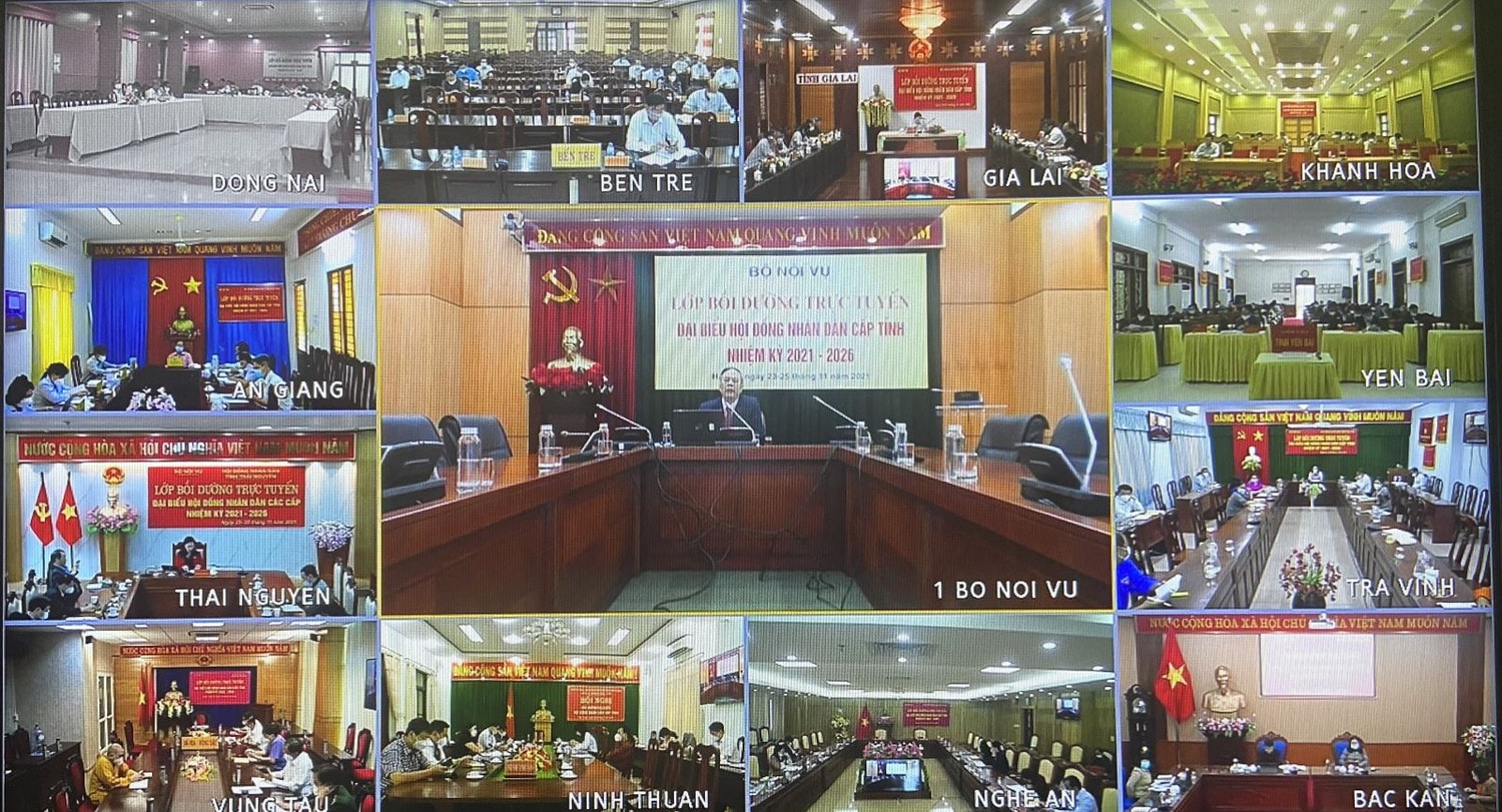 Các địa phương lắng nghe bài giảng tại hơn 50 điểm cầu. 