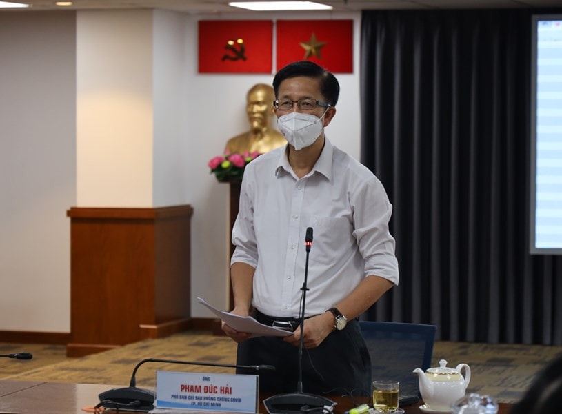 Phó Ban Chỉ đạo Phạm Đức Hải thông tin về tình dịch Covid-19 trên địa bàn TP. Hồ Chí Minh