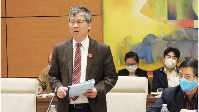 Đại biểu Quốc hội Nguyễn Anh Trí (TP. Hà Nội) phát biểu tại hội thảo