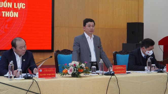 Phó Trưởng Ban Kinh tế Trung ương Nguyễn Duy Hưng - Phó Trưởng Ban chỉ đạo Trung ương tổng kết thực hiện Nghị quyết 26 phát biểu tại hội thảo