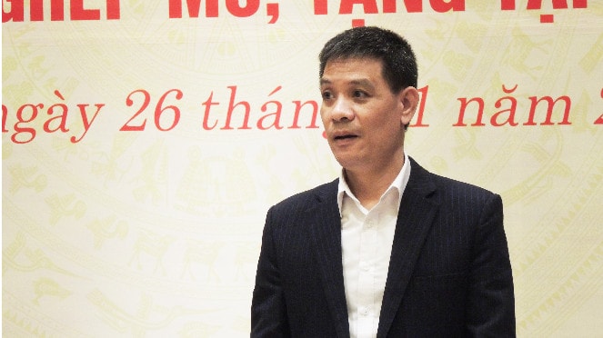 Ủy viên Thường trực Ủy ban Xã hội Đinh Ngọc Quý phát biểu tại hội thảo