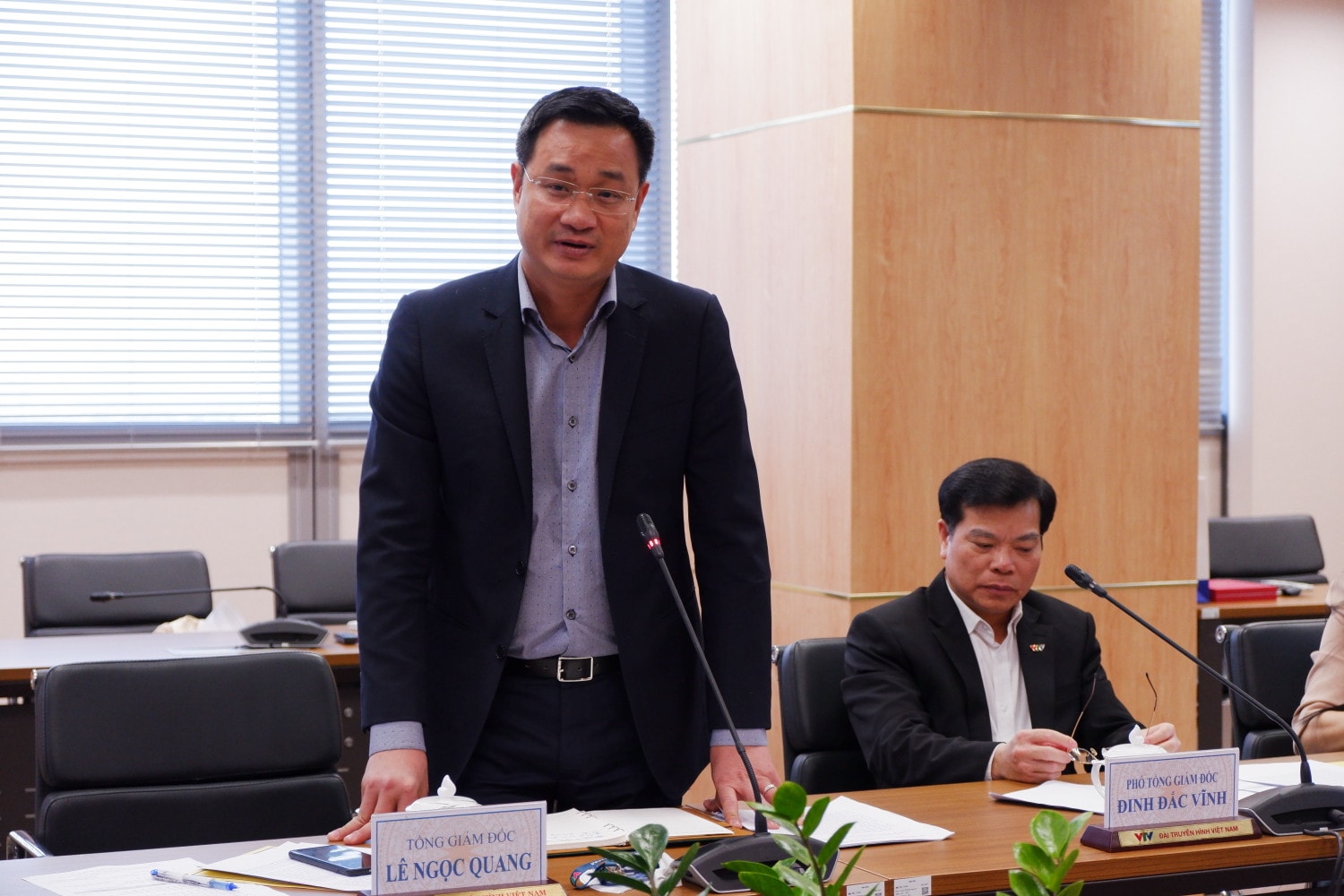 Tổng Giám đốc Đài Truyền hình Việt Nam Lê Ngọc Quang cho biết, đội ngũ làm nghề tâm huyết, trách nhiệm, sáng tạo, luôn cập nhật xu thế công nghệ mới nhất chính là vốn quý nhất của Đài Tổng Giám đốc Đài Truyền hình Việt Nam Lê Ngọc Quang cho biết, đội ngũ làm nghề tâm huyết, trách nhiệm, sáng tạo, luôn cập nhật xu thế công nghệ mới nhất chính là vốn quý nhất của Đài
