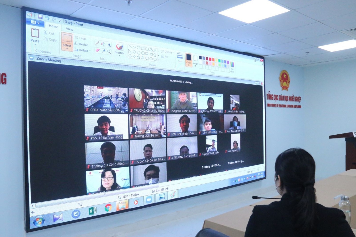 Các đại biểu tham gia tọa đàm theo hình thức trực tuyến