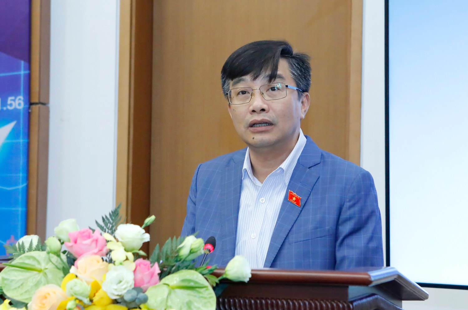 Phó Chủ nhiệm Ủy ban Kinh tế Nguyễn Minh Sơn phát biểu Ảnh: Hồ Long