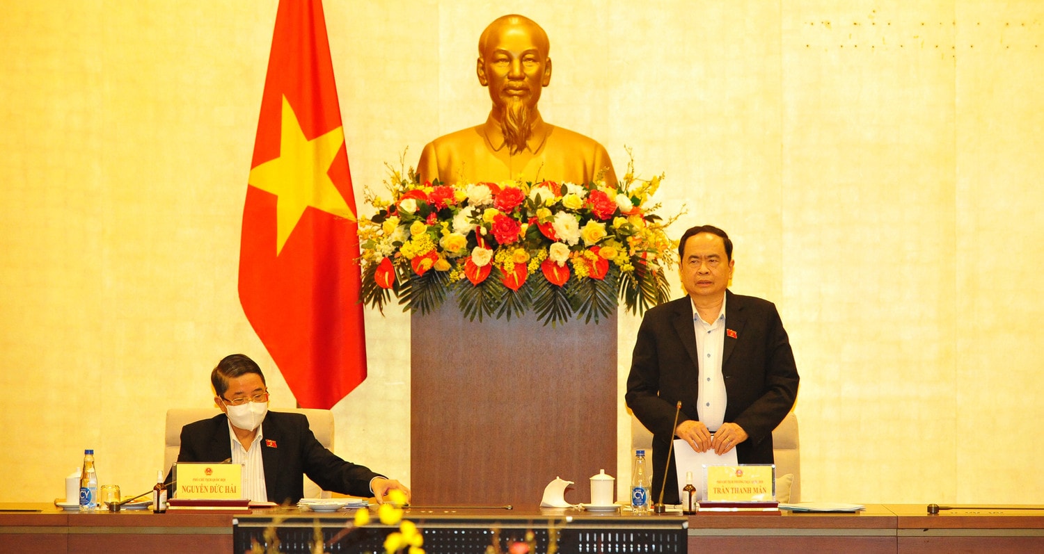 Phó Chủ tịch Thường trực Quốc hội Trần Thanh Mẫn chủ trì cuộc họp giao ban