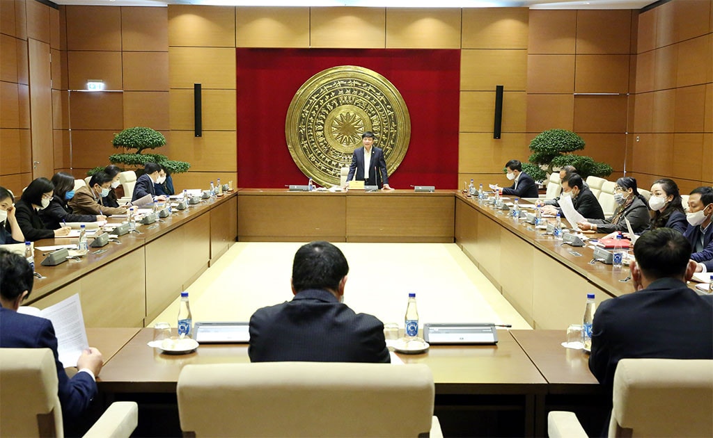 Quang cảnh cuộc họp giao ban