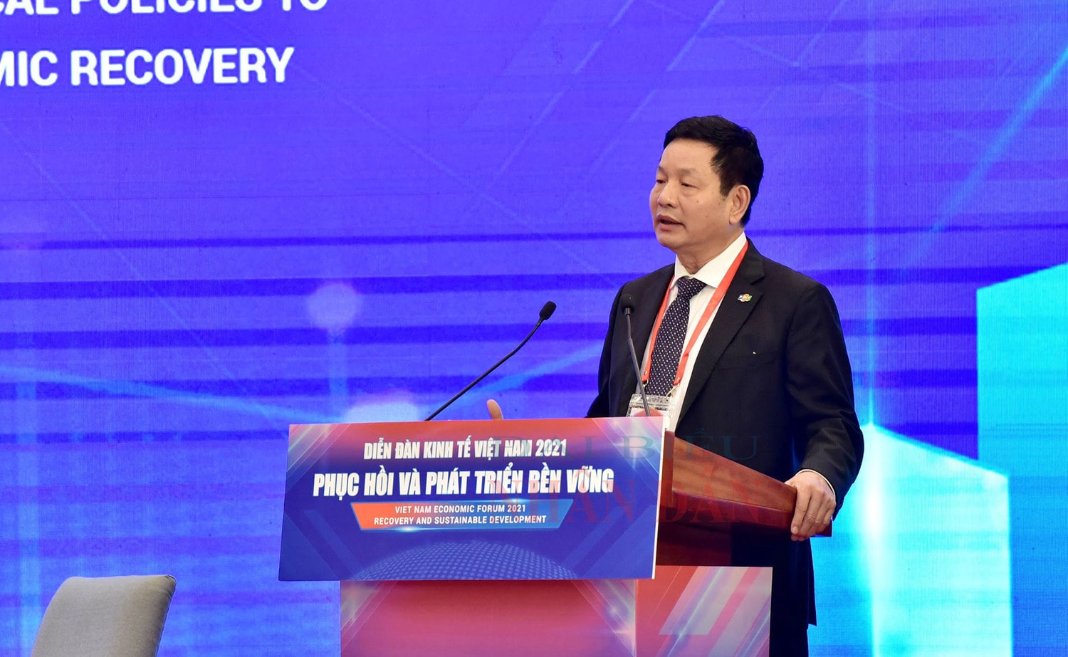 Chủ tịch Hội đồng quản trị FPT Trương Gia Bình phát biểu tại Diễn đàn Ảnh: Lâm Hiển