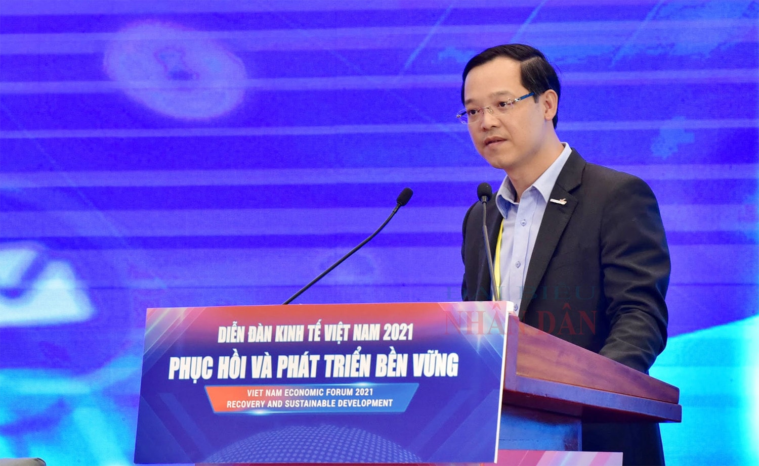 Tổng cục trưởng Tổng cục Giáo dục nghề nghiệp, Bộ Lao động - Thương binh và Xã hội Trương Anh Dũng phát biểu Ảnh: Lâm Hiển