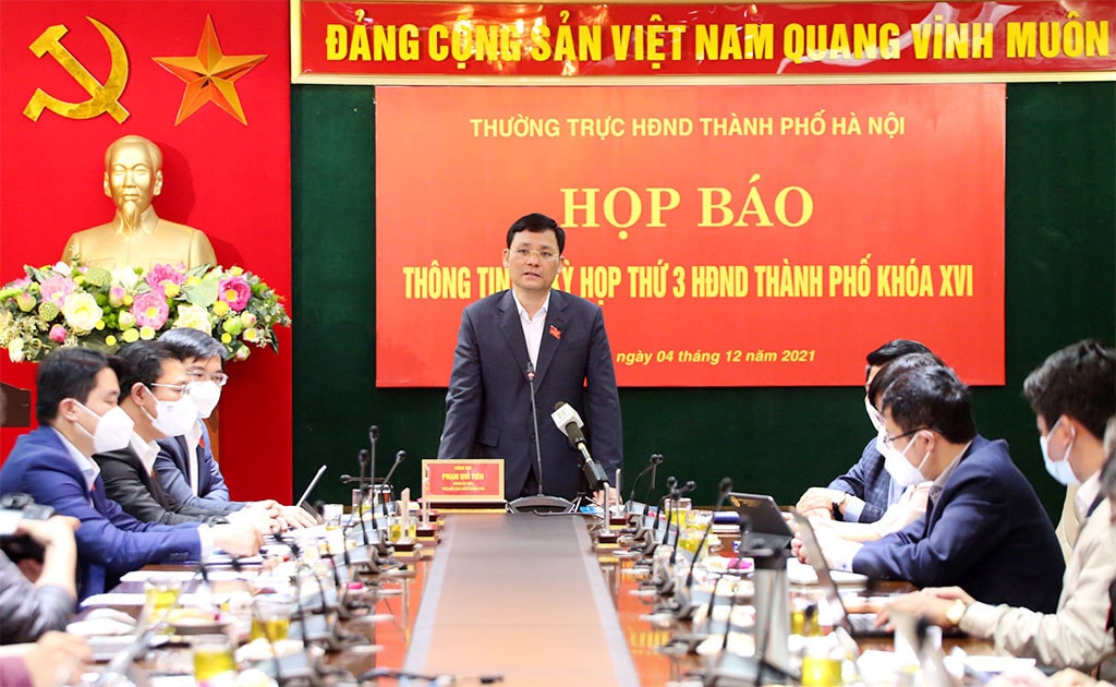 Theo Phó Chủ tịch HĐND thành phố Phạm Quí Tiên, Chủ tịch UBND TP Hà Nội sẽ trực tiếp trả lời tại phiên chất vấn và trả lời chất vấn kỳ họp lần này Ảnh: P.Long
