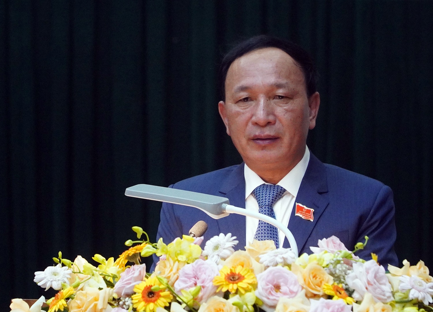 Phó Bí thư Thường trực Tỉnh ủy, Chủ tịch HĐND tỉnh Trần Hải Châu phát biểu khai mạc