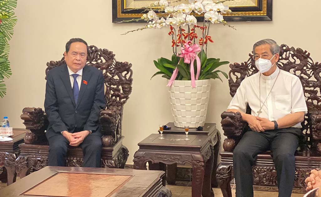 Phó Chủ tịch thường trực Quốc Hội Trần Thanh Mẫn thăm, chúc mừng Tổng Giáo phận TP. Hồ Chí Minh