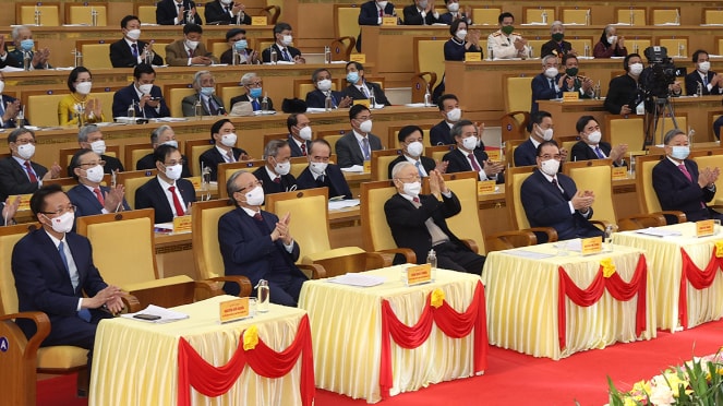 Tổng Bí thư Nguyễn Phú Trọng dự Lễ kỷ niệm 190 năm thành lập tỉnh Hưng Yên Ảnh: Trí Dũng - TTXVN