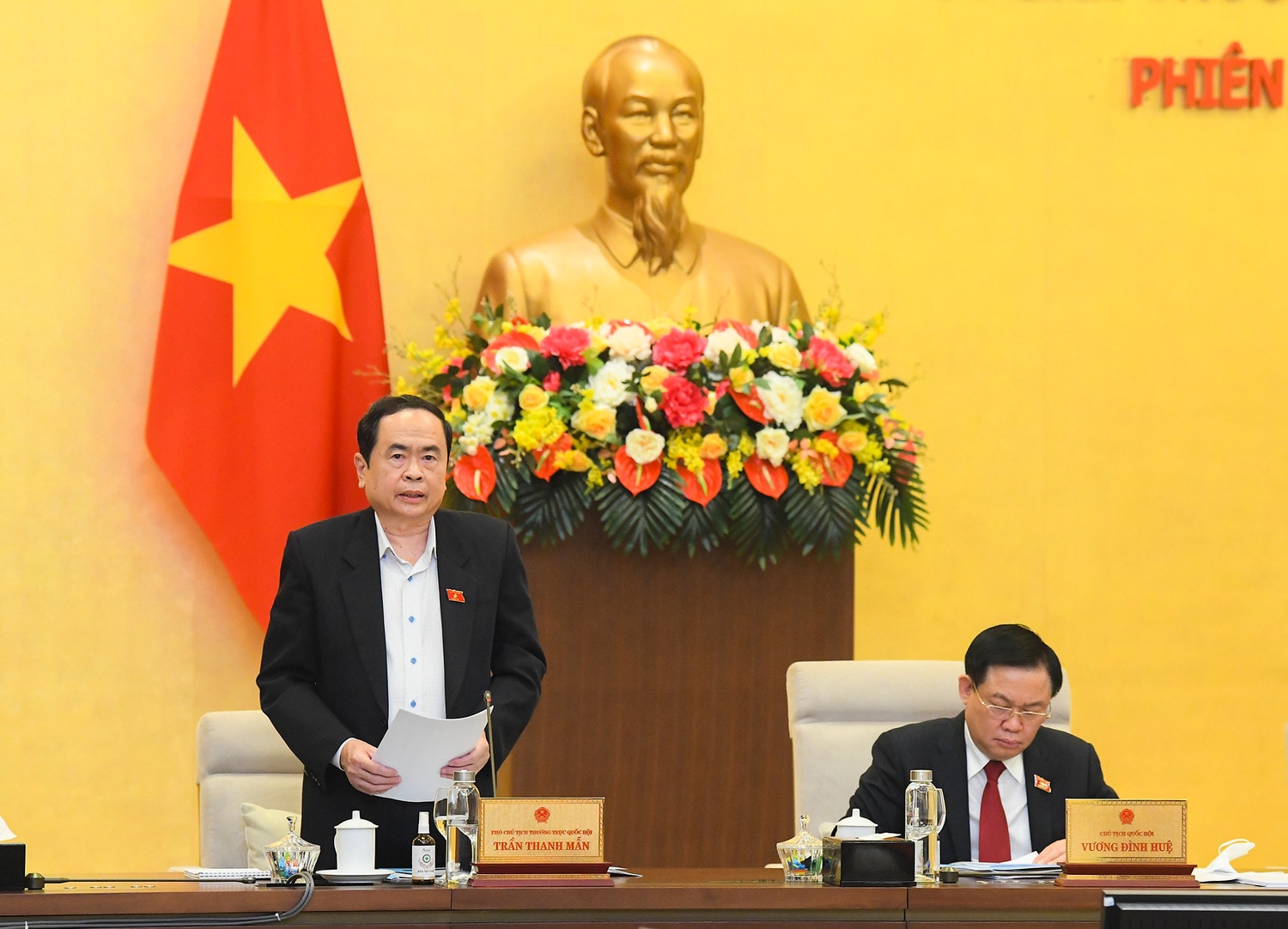 Phó Chủ tịch Thường trực Quốc hội Trần Thanh Mẫn phát biểu Nguồn: quochoi.vn