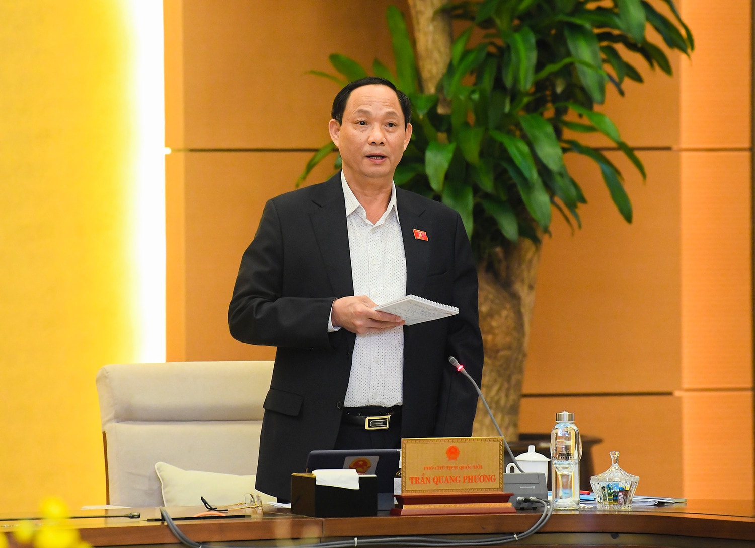 Phó Chủ tịch Quốc hội Trần Quang Phương phát biểu Nguồn: quochoi.vn