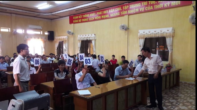 Một phiên đấu giá quyền sử dụng đất ở. Ảnh minh họa
